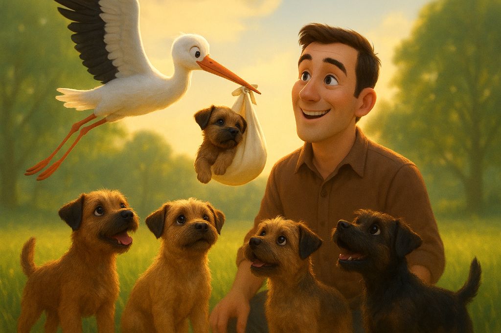 Chiots Border Terriers D Hixa s Stories attendus pour Noël 2025