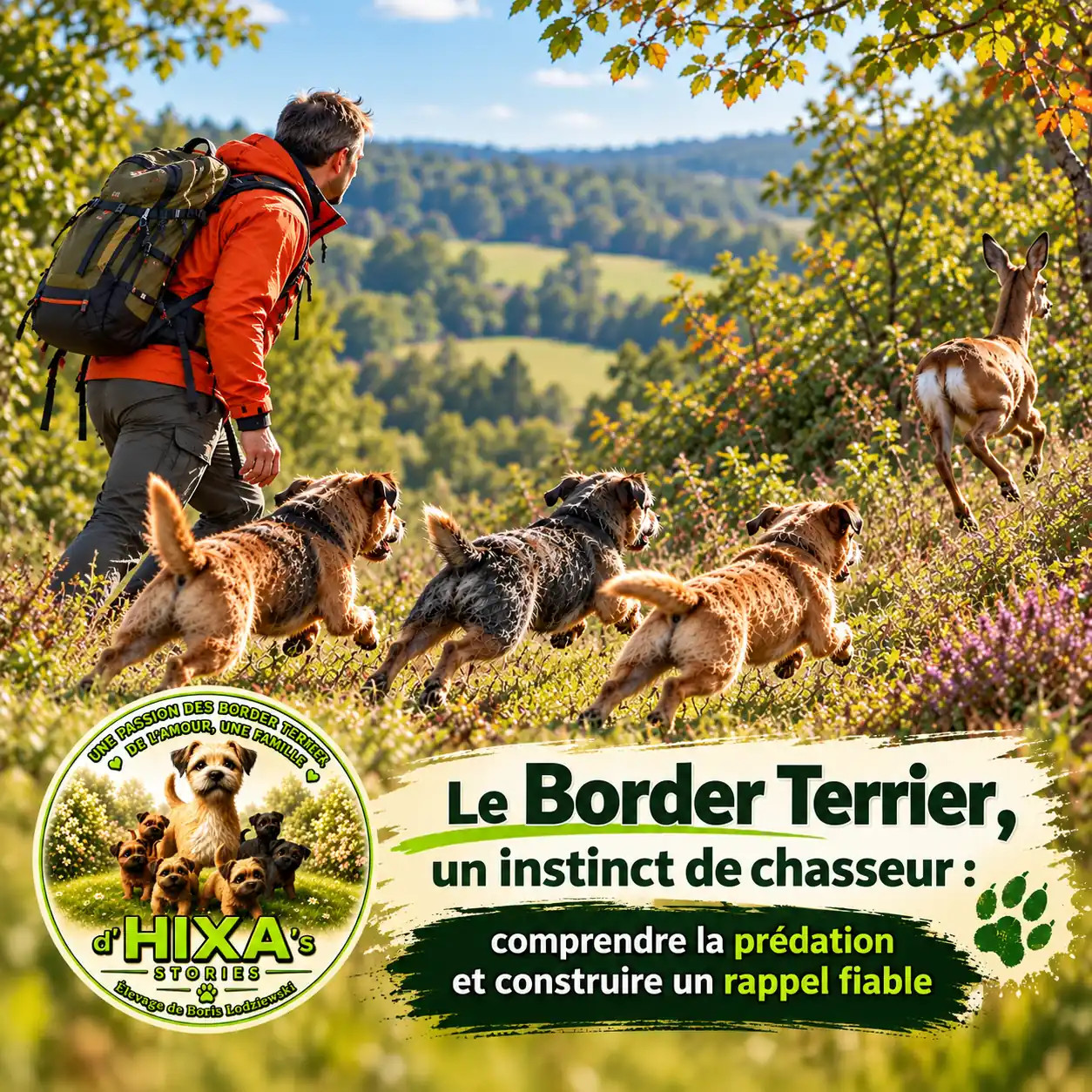 Instinct de chasse du Border Terrier : et si le rappel ne suffisait pas ?