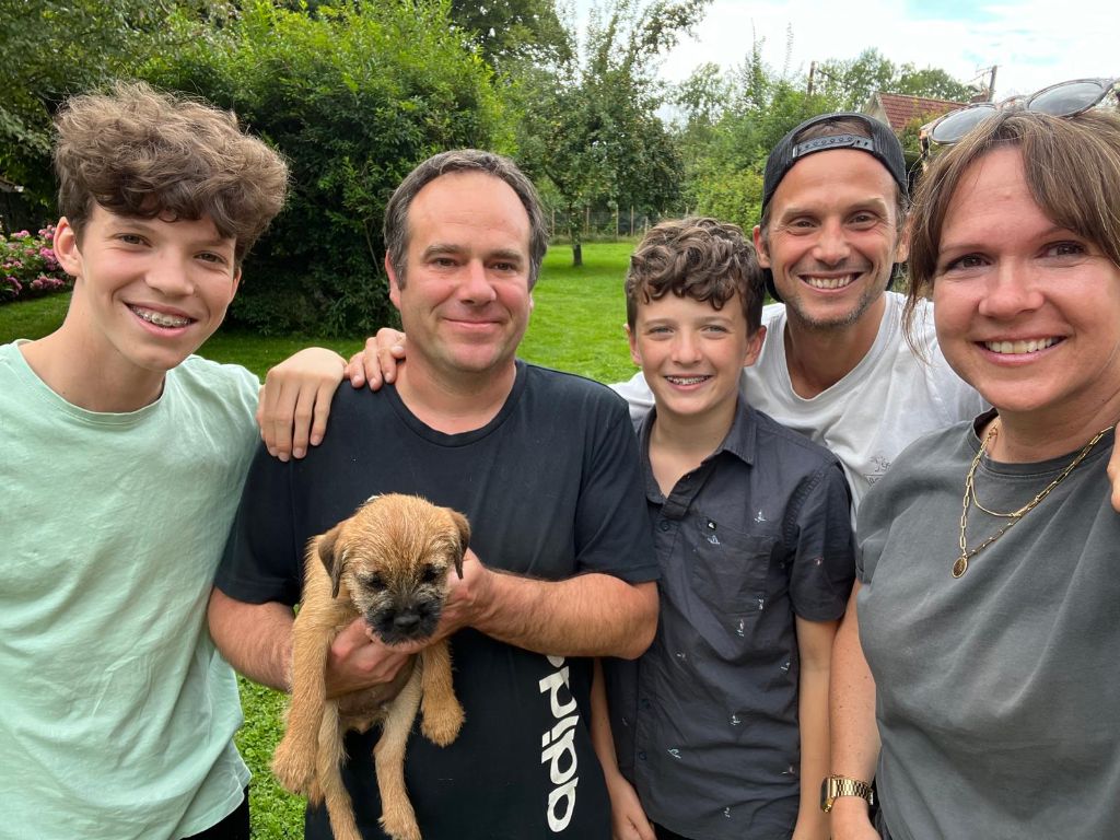 Le départ de mes chiots border D'Hixa's Stories dans leur famille 